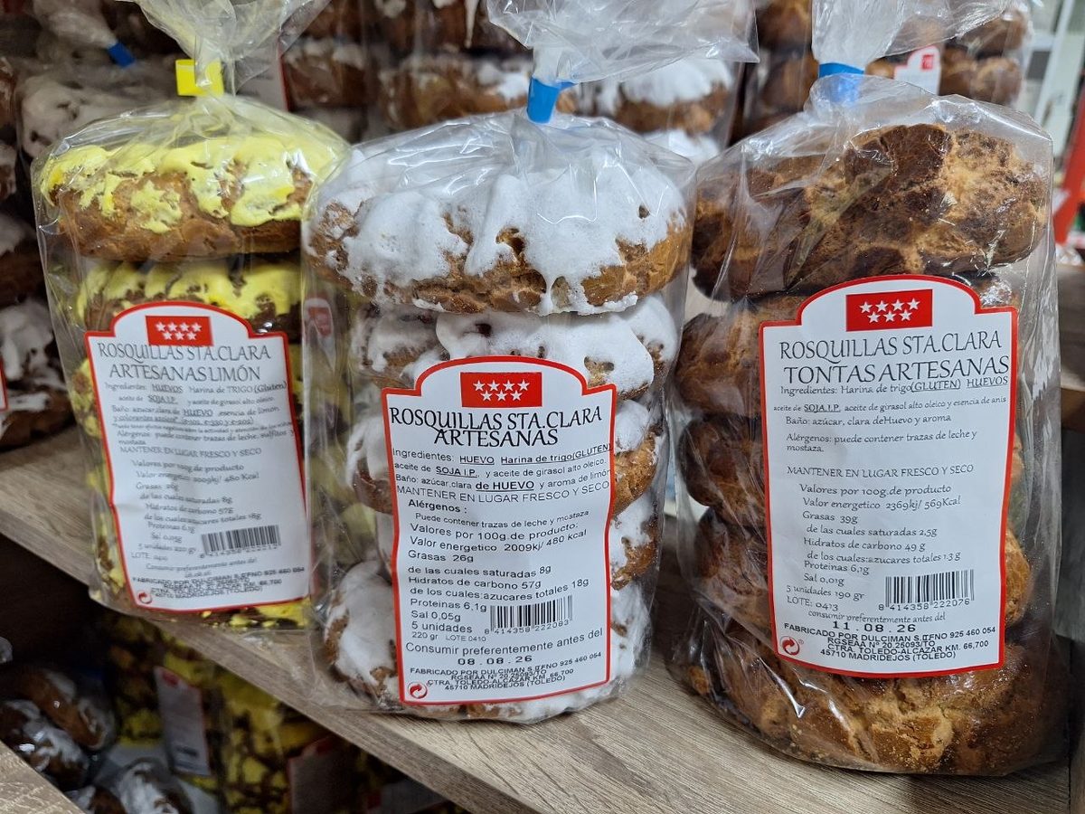 Detalle de las rosquillas de San Isidro