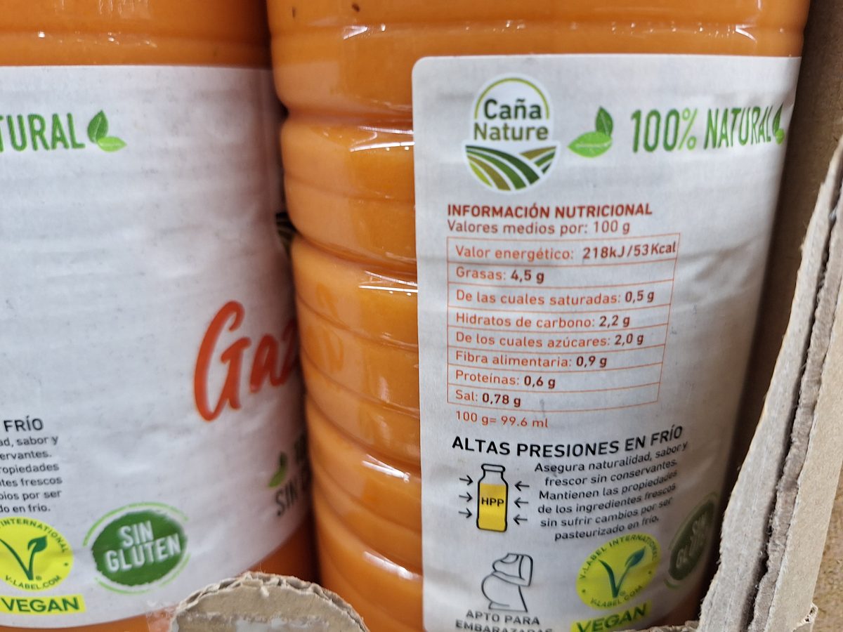 Precio gazpacho Caña Nature en Costco