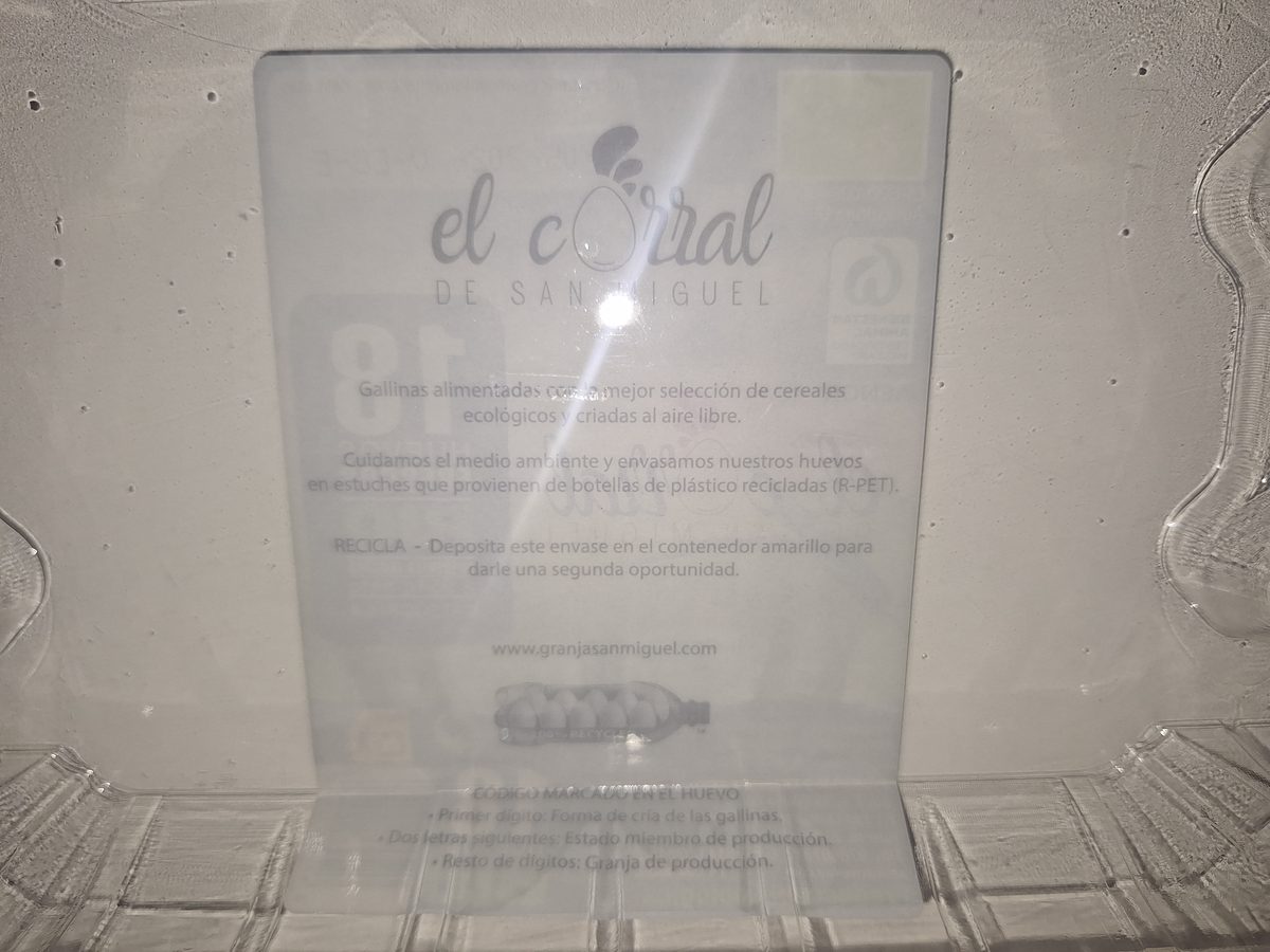 Packaging de huevos El corral de San Miguel