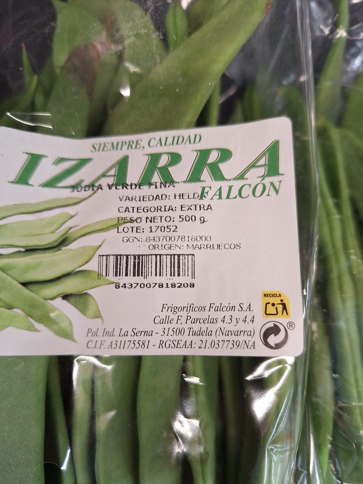 Judías verdes Helda en el lineal
