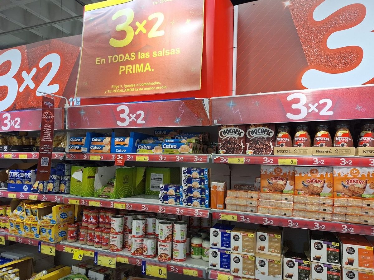 Promoción 3x2 en conservas Carretilla en Carrefour