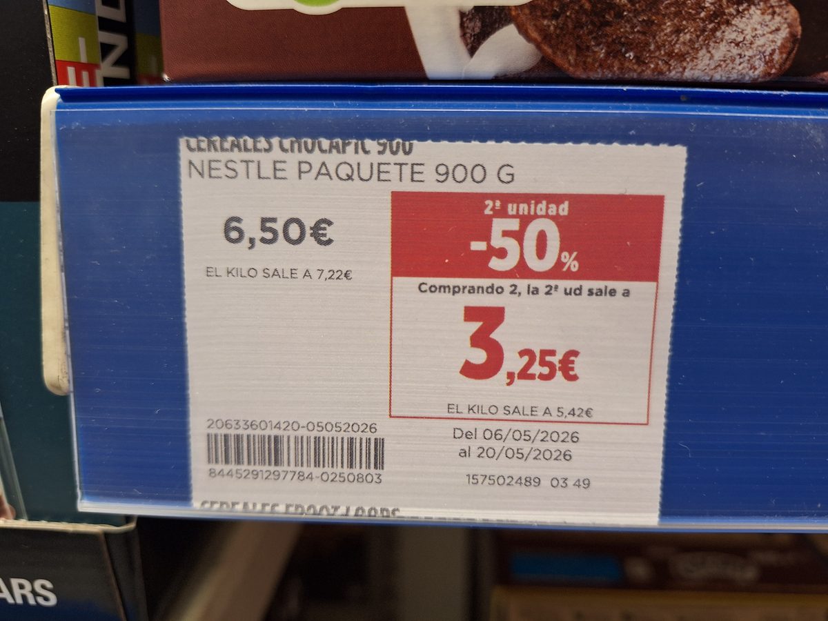 Promoción Chocapic en Hipercor
