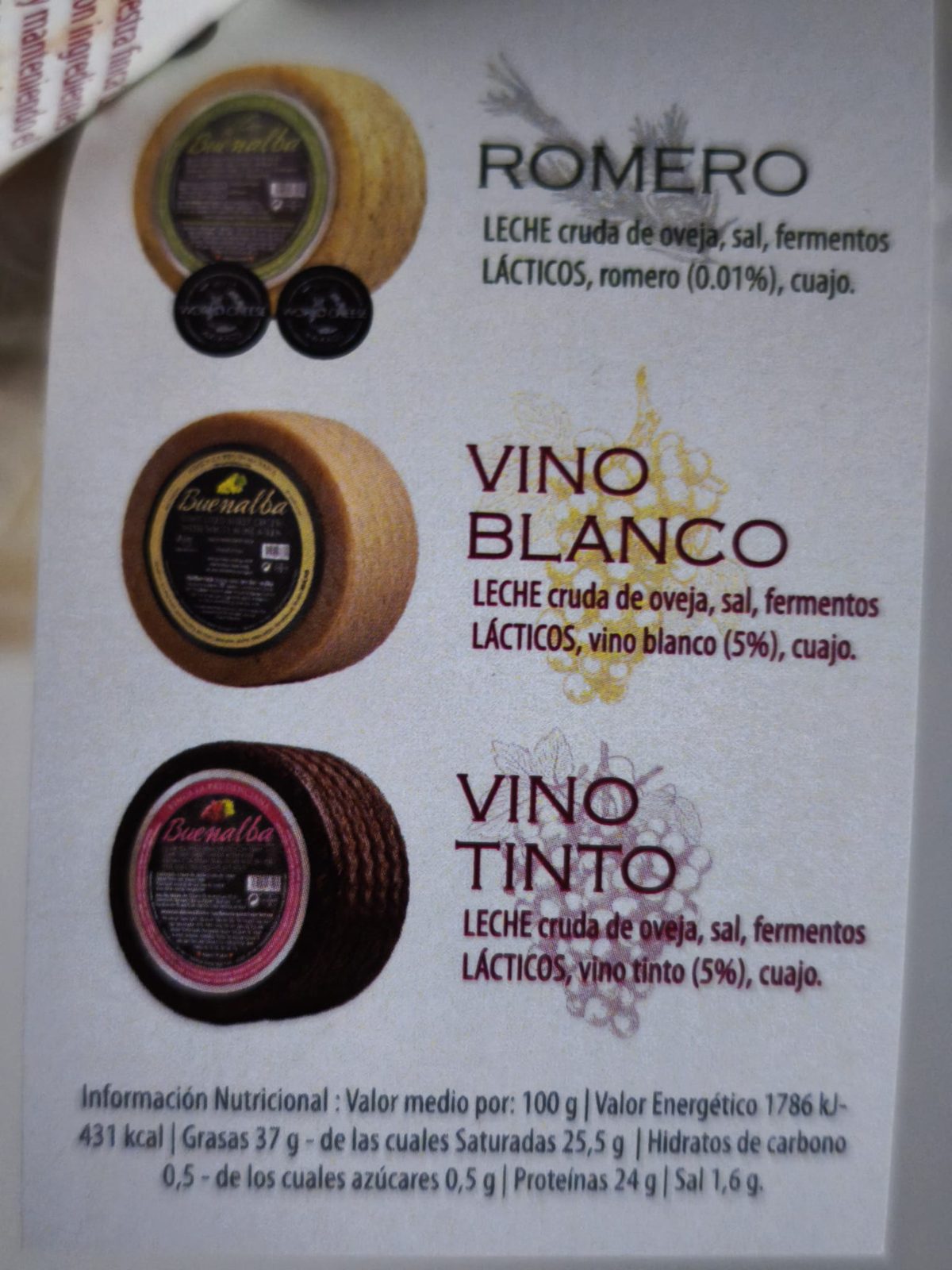 Queso de oveja con vino blanco
