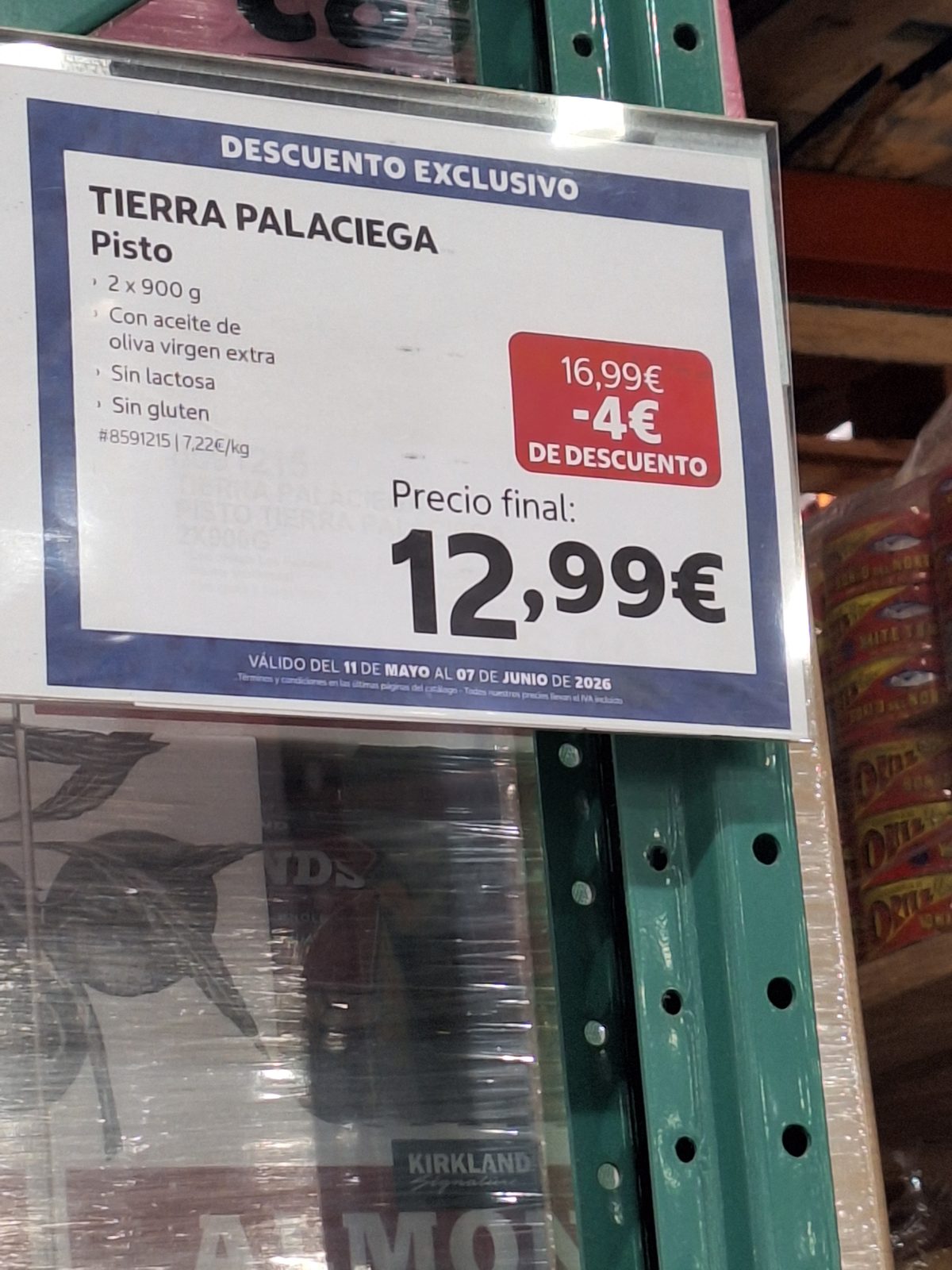 Pisto Tierra Palaciega en oferta en Costco