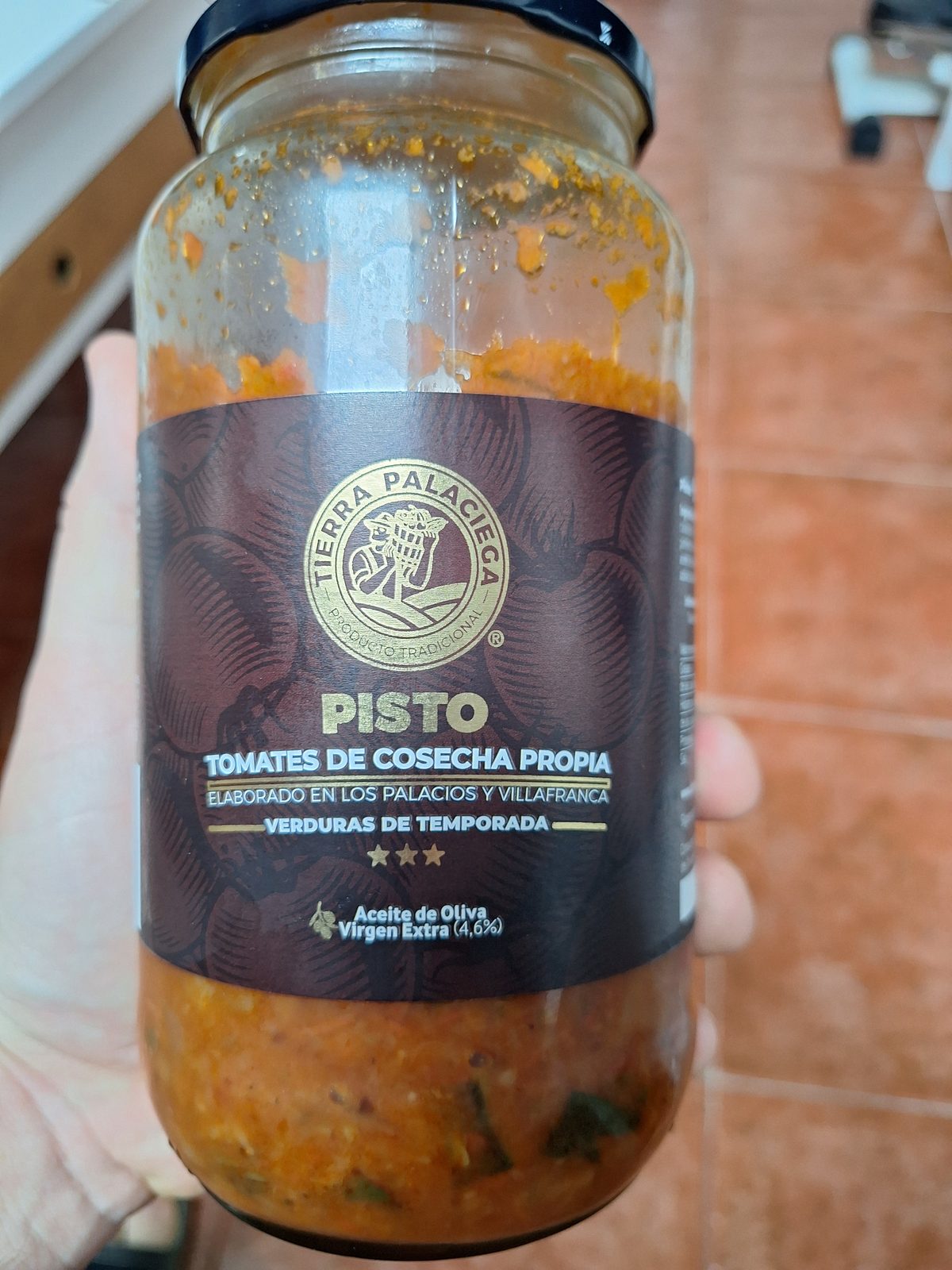 Información nutricional del pisto