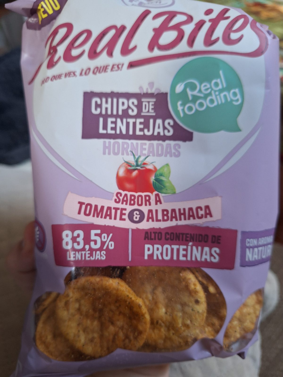 Chips Real Bites en lineal de Supermercados BM