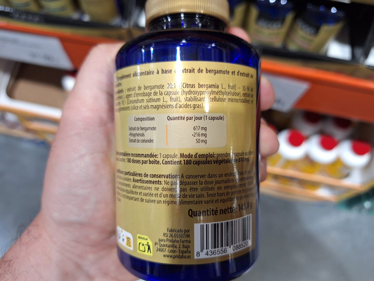Etiquetado nutricional Sanon Colesterol
