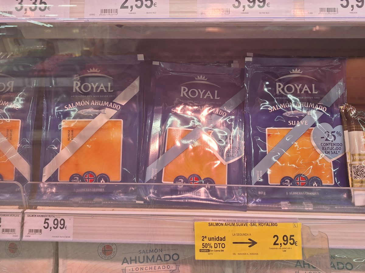 Salmón ahumado Royal en oferta