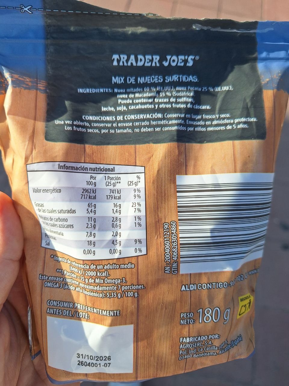 Detalle de la marca Trader Joe's