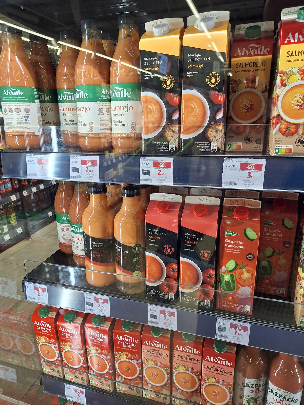 Gazpacho fresco García Millán en oferta en Hipercor