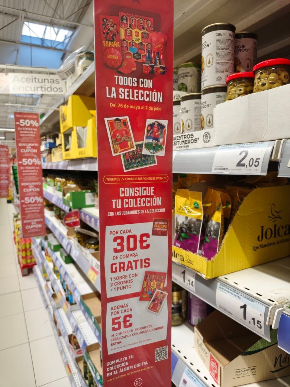 Cromos Panini Todos con la Selección en Carrefour
