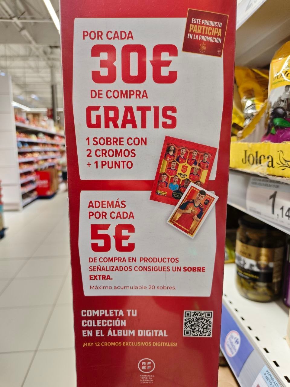 Álbum y cromos Panini España 2026 en Carrefour