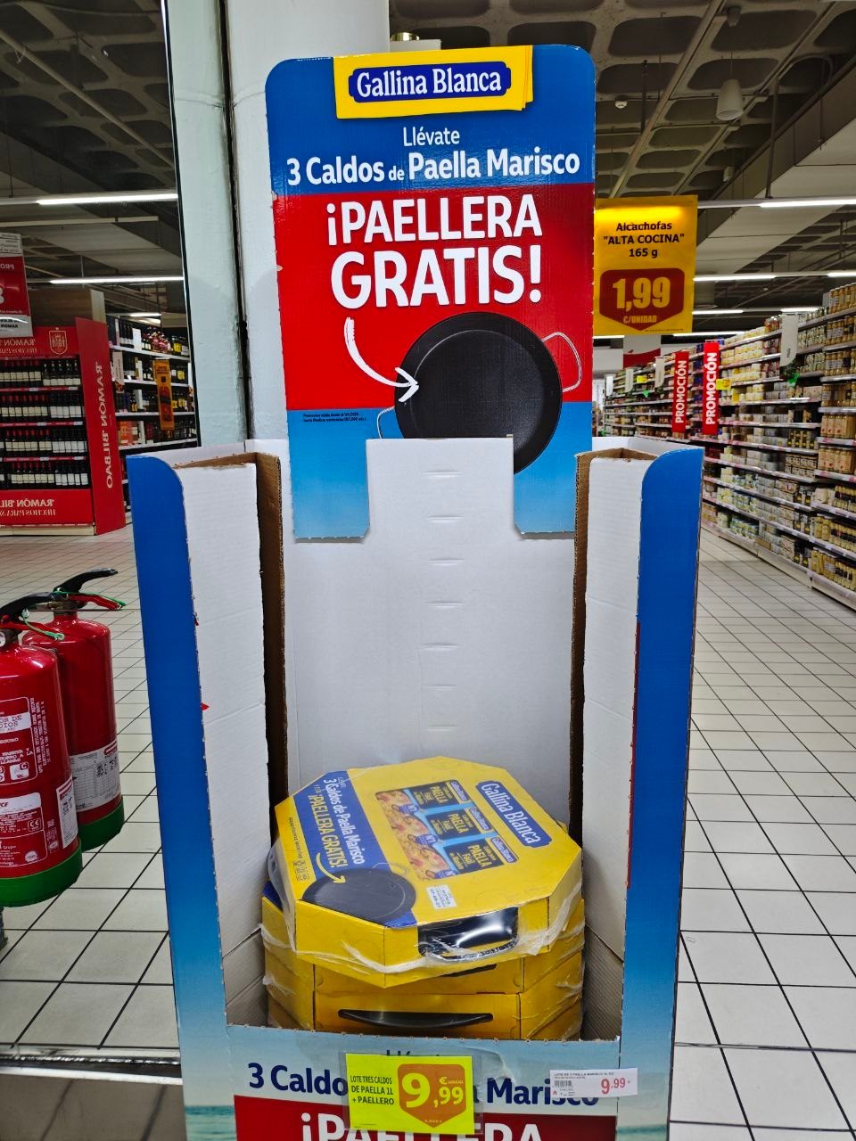 Paellera incluida en el lote Gallina Blanca apta para inducción