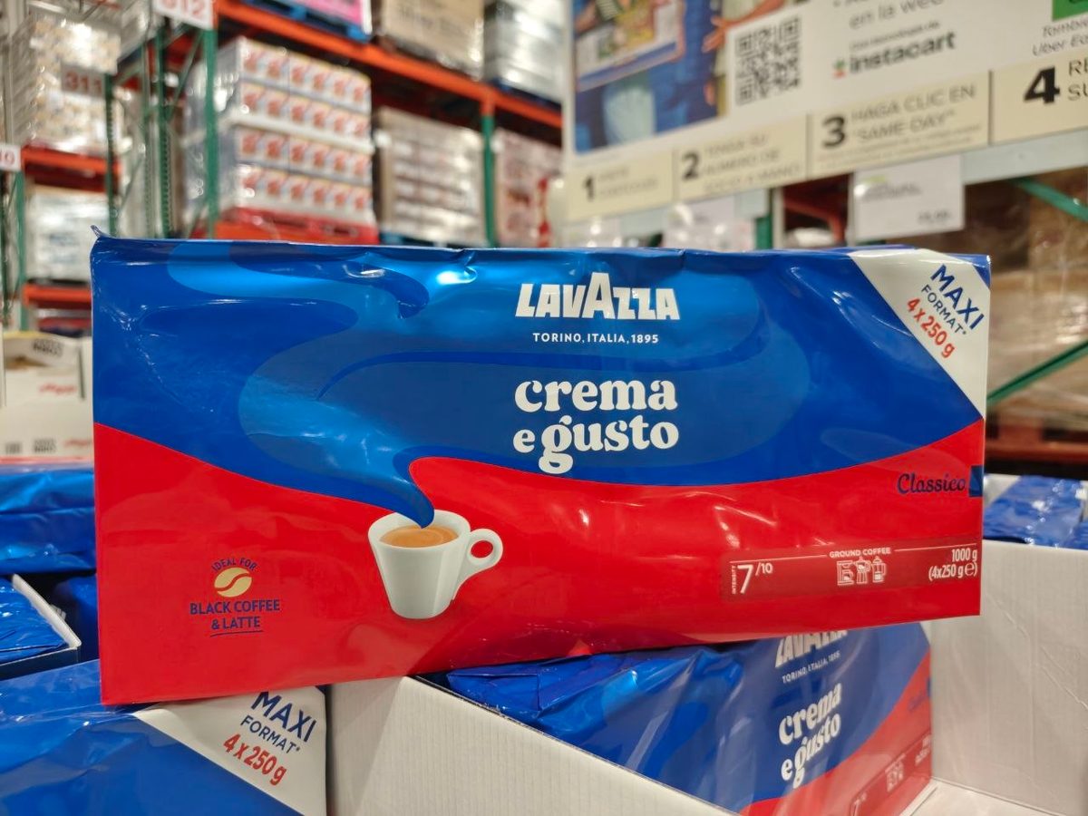 Etiqueta de precio del café Lavazza en Costco