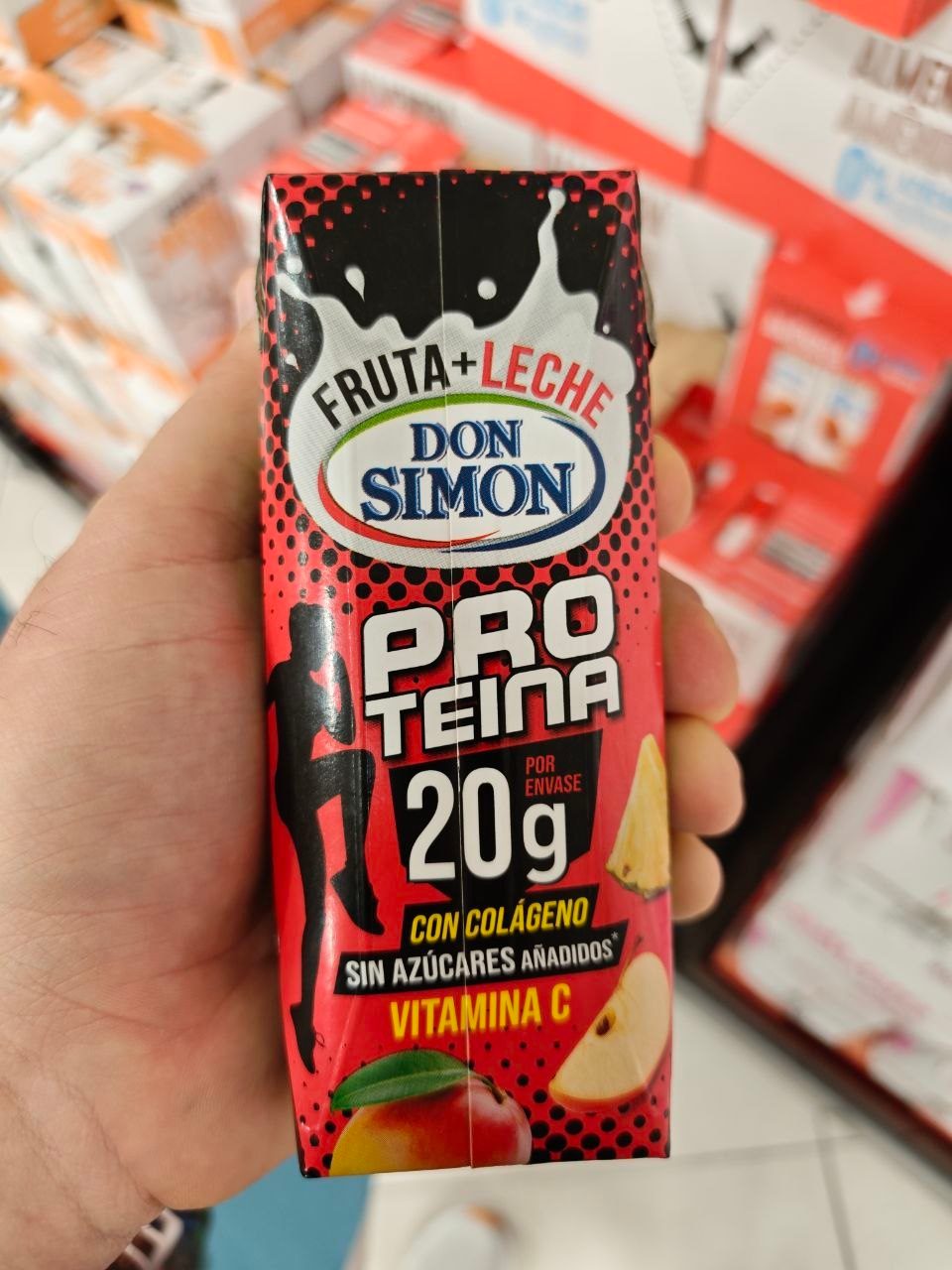 Lista de ingredientes de Don Simon Fruta + Leche Proteína