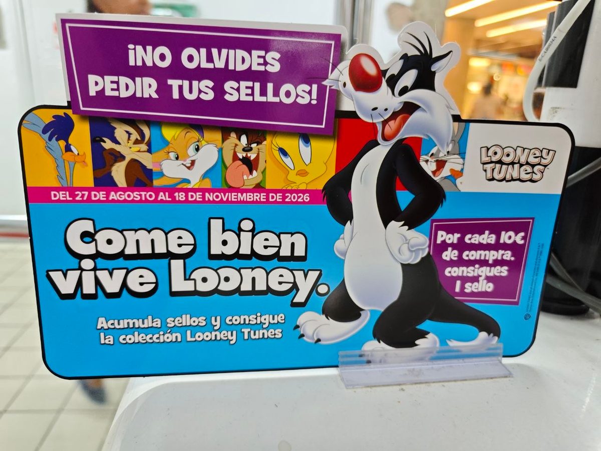 Set de tazas apilables de la colección Looney Tunes de Alcampo
