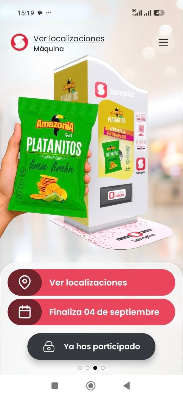 Código QR de máquina Samplia