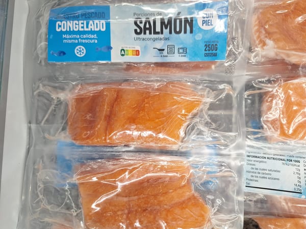 Lomo bajo de vaca y salmón en promoción en Ahorramás