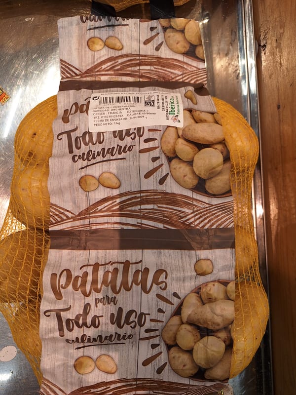 Promoción de espárragos verdes y patatas en Ahorramás