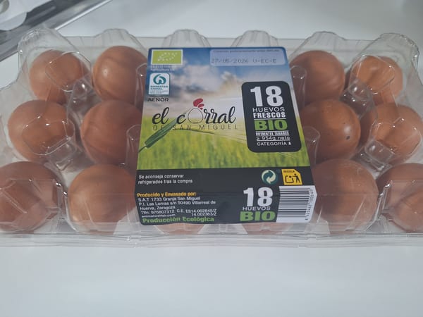 Pack de huevos bio El corral de San Miguel en Costco